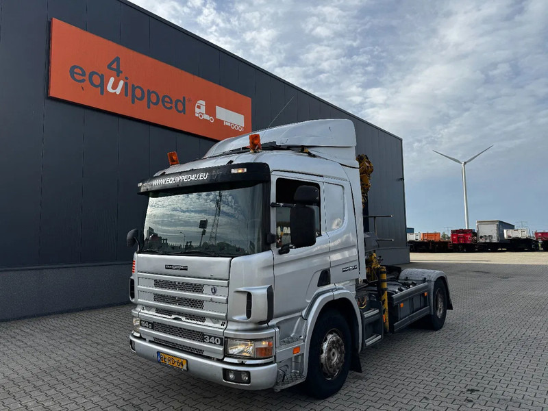 Scania P114-340 + HIAB 19-5 crane + remote / Euro-3 / 3 pedals / NL-truck / APK: 12-2025 - Камион с кран: снимка 4 Scania P114-340 + HIAB 19-5 crane + remote / Euro-3 / 3 pedals / NL-truck / APK: 12-2025 - Камион с кран: снимка 4