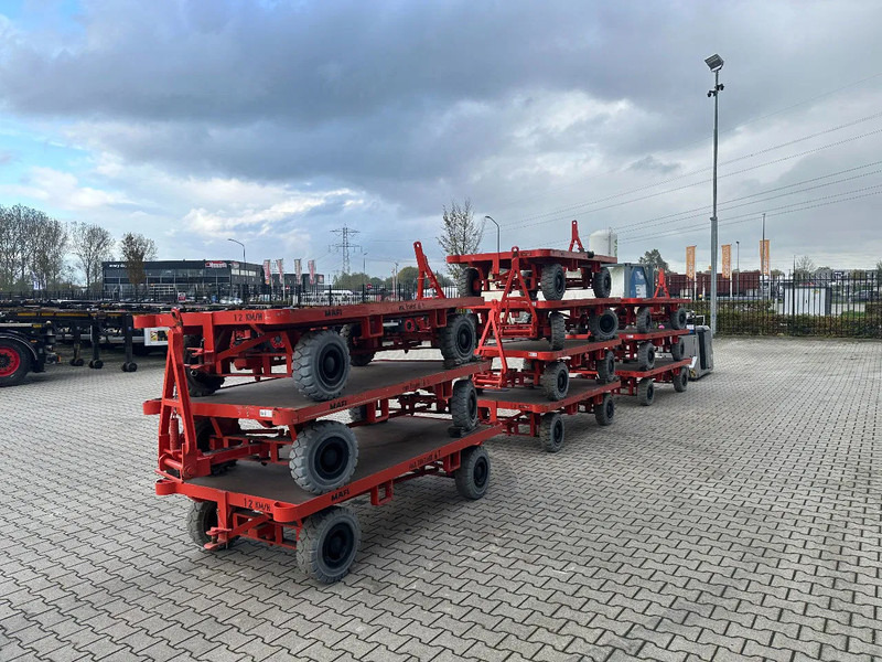 Still + 9x 2016 MAFI double-steered and connectable heavy-duty trailers with 6000kg loading capacity - Бордово ремарке/ Платформа: снимка 4 Still + 9x 2016 MAFI double-steered and connectable heavy-duty trailers with 6000kg loading capacity - Бордово ремарке/ Платформа: снимка 4