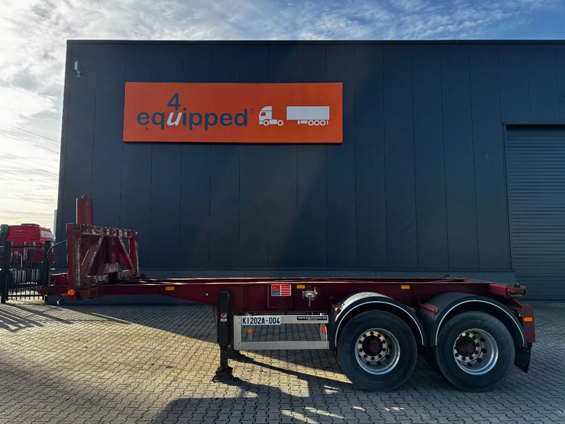 Van Hool 2 AXLE 20FT TIPPING-CHASSIS / TWIN-TIRES / BPW + DRUM / ALCOA / NL-trailer / APK - Контейнеровоз/ Сменна каросерия полуремарке: снимка 2 Van Hool 2 AXLE 20FT TIPPING-CHASSIS / TWIN-TIRES / BPW + DRUM / ALCOA / NL-trailer / APK - Контейнеровоз/ Сменна каросерия полуремарке: снимка 2