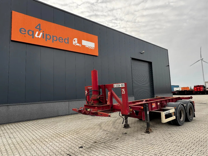 Van Hool 2 AXLE 20FT TIPPING-CHASSIS, TWIN-TIRES, BPW + DRUM - Контейнеровоз/ Сменна каросерия полуремарке: снимка 1 Van Hool 2 AXLE 20FT TIPPING-CHASSIS, TWIN-TIRES, BPW + DRUM - Контейнеровоз/ Сменна каросерия полуремарке: снимка 1