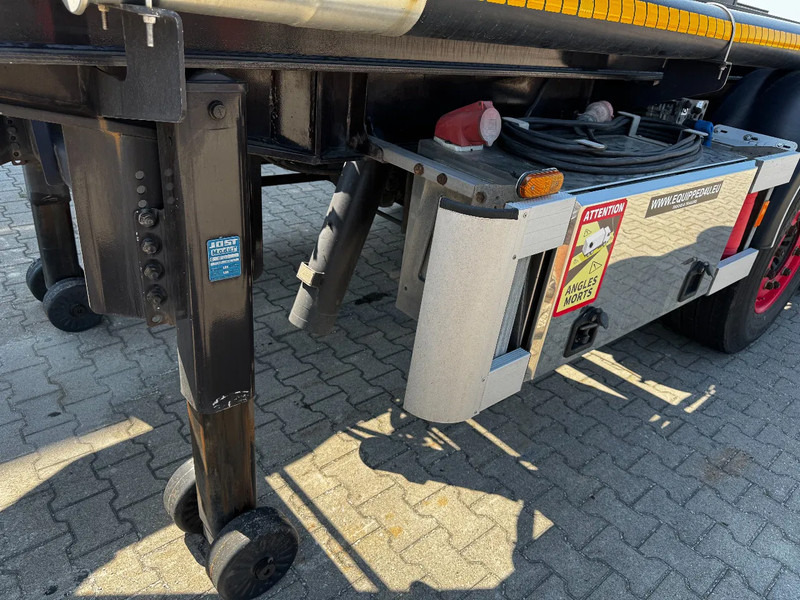 Контейнеровоз/ Сменна каросерия полуремарке Van Hool 20FT, 66°/380V Tipping-chassis, ADR (EX/II, EX/III, FL, OX, AT), SAF, 2 liftaxles: снимка 10