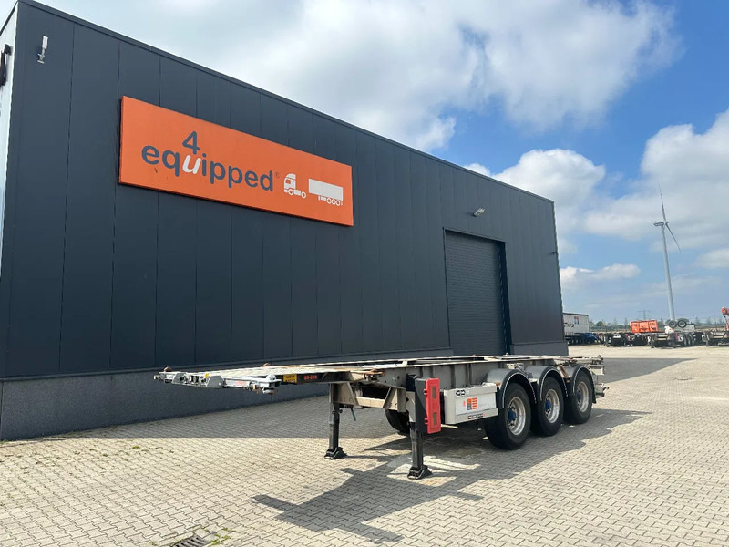 Van Hool 20FT ADR (EX/II, EX/III, FL, AT), BPW + drumbrakes, 2 liftaxles, galvanized, ALCOA, NL-Chassis - Контейнеровоз/ Сменна каросерия полуремарке: снимка 1 Van Hool 20FT ADR (EX/II, EX/III, FL, AT), BPW + drumbrakes, 2 liftaxles, galvanized, ALCOA, NL-Chassis - Контейнеровоз/ Сменна каросерия полуремарке: снимка 1