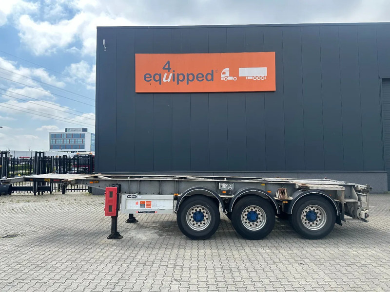 Van Hool 20FT ADR (EX/II, EX/III, FL, AT), BPW + drumbrakes, 2 liftaxles, galvanized, ALCOA, NL-Chassis - Контейнеровоз/ Сменна каросерия полуремарке: снимка 2 Van Hool 20FT ADR (EX/II, EX/III, FL, AT), BPW + drumbrakes, 2 liftaxles, galvanized, ALCOA, NL-Chassis - Контейнеровоз/ Сменна каросерия полуремарке: снимка 2