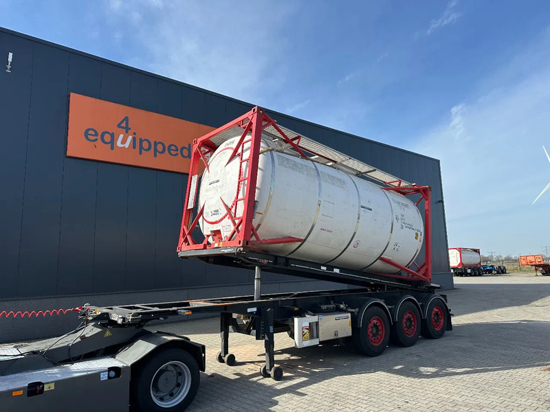 Van Hool 20FT Tipping-chassis, ADR (EX/II, EX/III, FL, AT), SAF, 2 liftaxles, APK/ADR: 10-2025 - Контейнеровоз/ Сменна каросерия полуремарке: снимка 1 Van Hool 20FT Tipping-chassis, ADR (EX/II, EX/III, FL, AT), SAF, 2 liftaxles, APK/ADR: 10-2025 - Контейнеровоз/ Сменна каросерия полуремарке: снимка 1