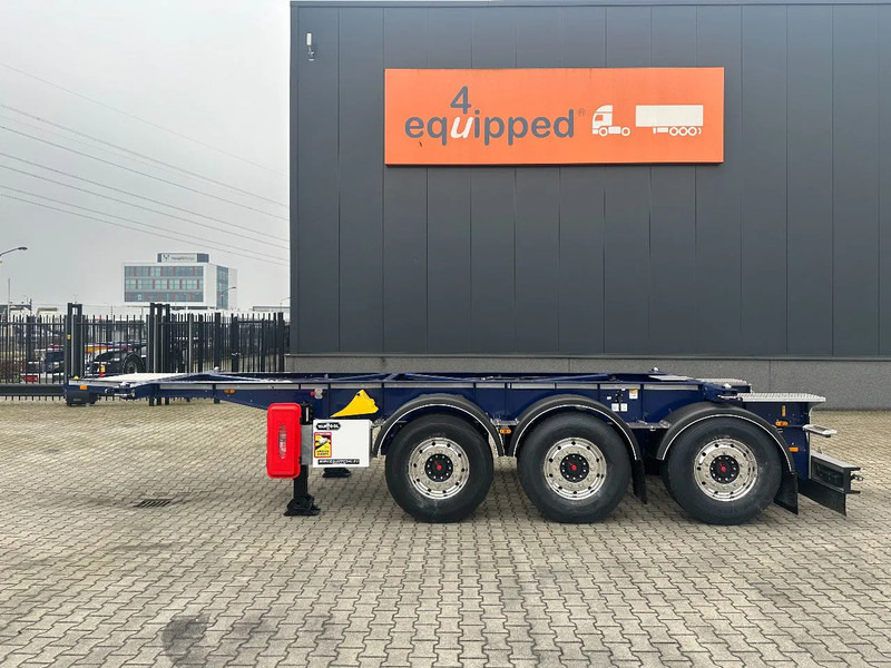 Van Hool NEW / DIRECT AVAILABLE 20FT ADR-CHASSIS, EMPTY WEIGHT: 3.300KG, DISCBRAKES, 3x available, ALU WHEELS - Контейнеровоз/ Сменна каросерия полуремарке: снимка 2 Van Hool NEW / DIRECT AVAILABLE 20FT ADR-CHASSIS, EMPTY WEIGHT: 3.300KG, DISCBRAKES, 3x available, ALU WHEELS - Контейнеровоз/ Сменна каросерия полуремарке: снимка 2