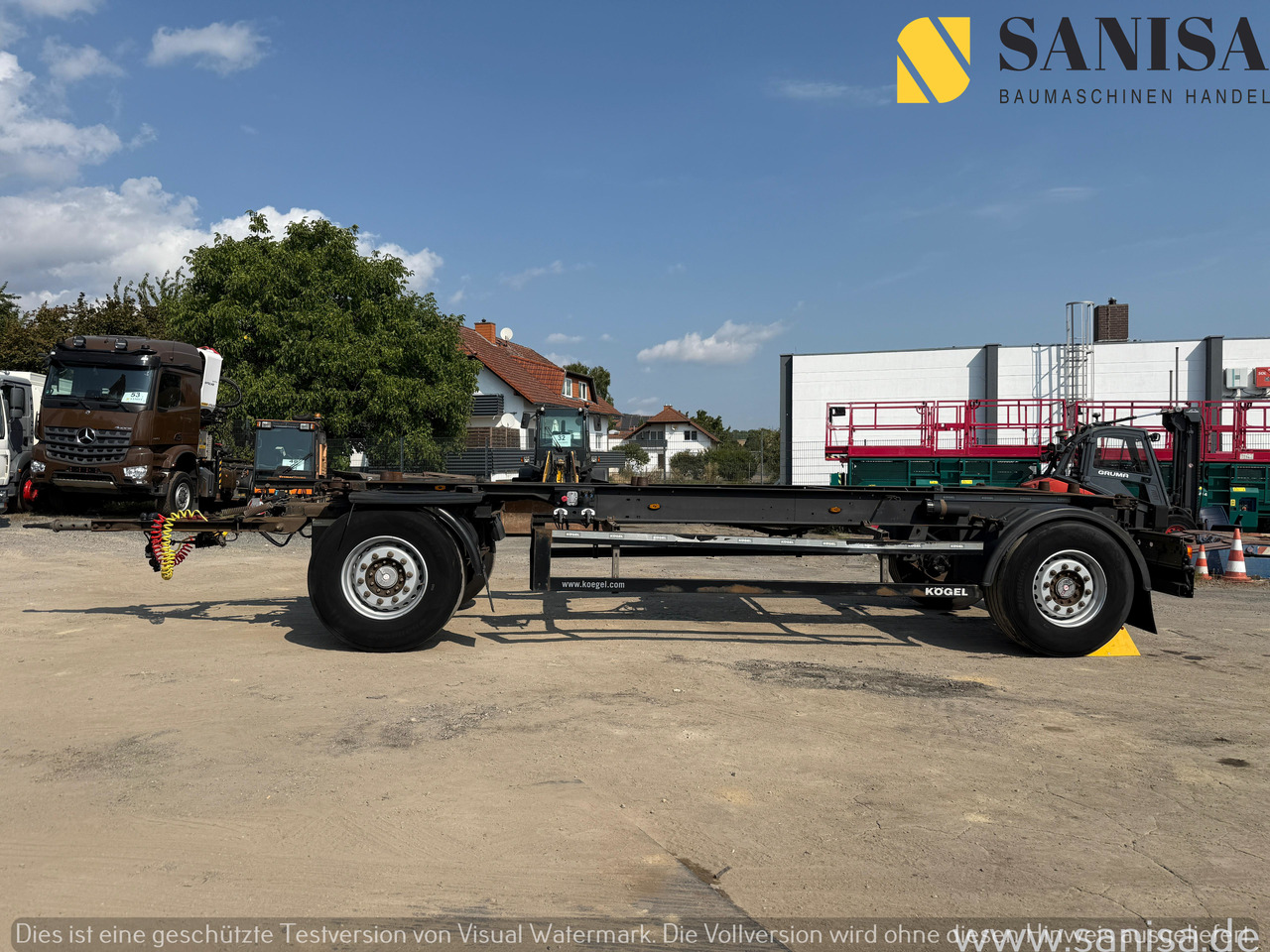 KÖGEL AW18/Wechselfahrgestell/BDF/Pneumatik - Шаси ремарке: снимка 2 KÖGEL AW18/Wechselfahrgestell/BDF/Pneumatik - Шаси ремарке: снимка 2