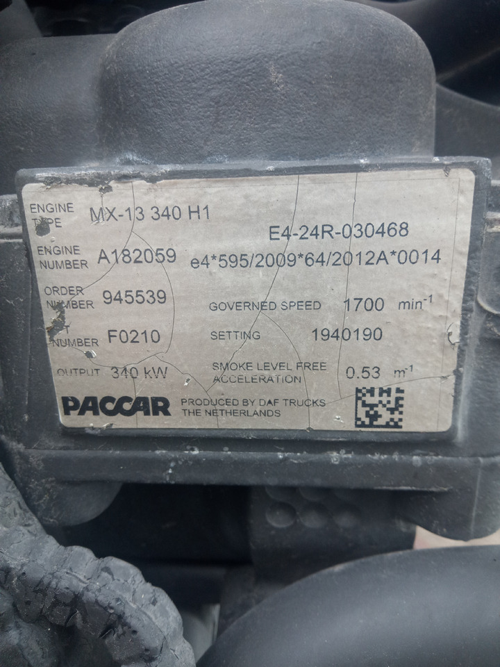 Daf XF106 - Двигател: снимка 5 Daf XF106 - Двигател: снимка 5