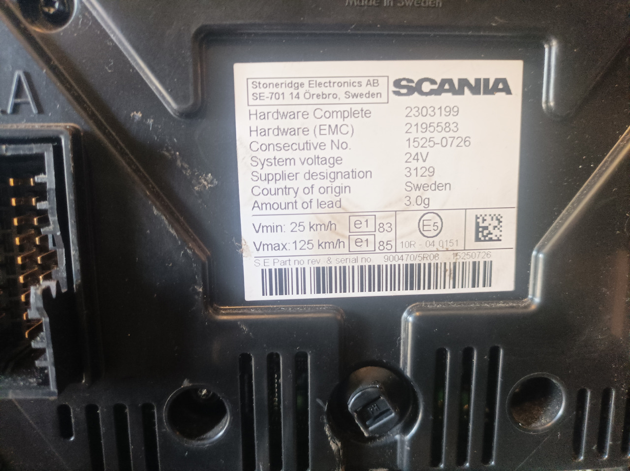 Scania Scania - Табло: снимка 3 Scania Scania - Табло: снимка 3