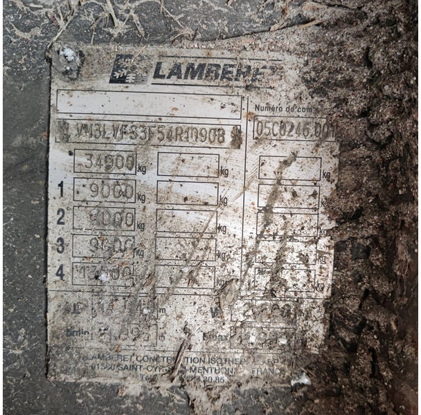 Затворена каросерия полуремарке LAMBERET kast: снимка 8