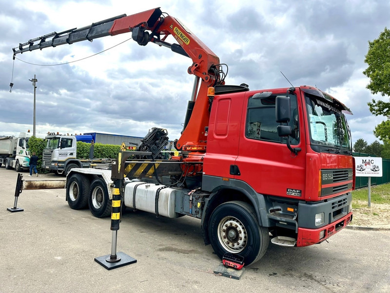 DAF 85 CF 430 6x4 CRANE PK 32.000 F (7x) + WINCH - EURO 2 - MANUAL ZF - HUB REDUCTION / STEEL SPRING - BE TRUCK - Камион с кран: снимка 1 DAF 85 CF 430 6x4 CRANE PK 32.000 F (7x) + WINCH - EURO 2 - MANUAL ZF - HUB REDUCTION / STEEL SPRING - BE TRUCK - Камион с кран: снимка 1