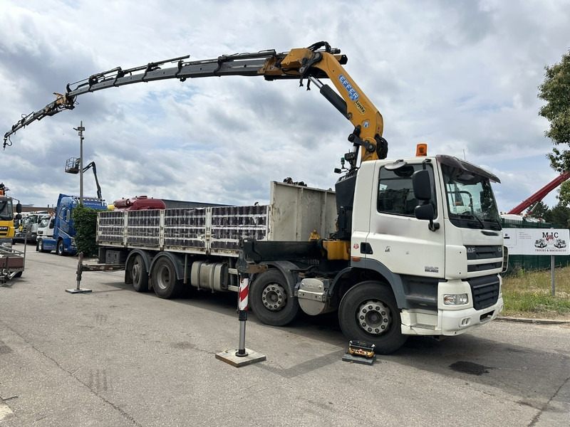 DAF CF 85.360 8x2 + CRANE (25m!) EFFER 305 6S + JIB 4S + ROTATOR - PLATORM 7m60 - LIFT + STEERING AXLE - EURO 5 - BE - Камион с кран: снимка 1 DAF CF 85.360 8x2 + CRANE (25m!) EFFER 305 6S + JIB 4S + ROTATOR - PLATORM 7m60 - LIFT + STEERING AXLE - EURO 5 - BE - Камион с кран: снимка 1