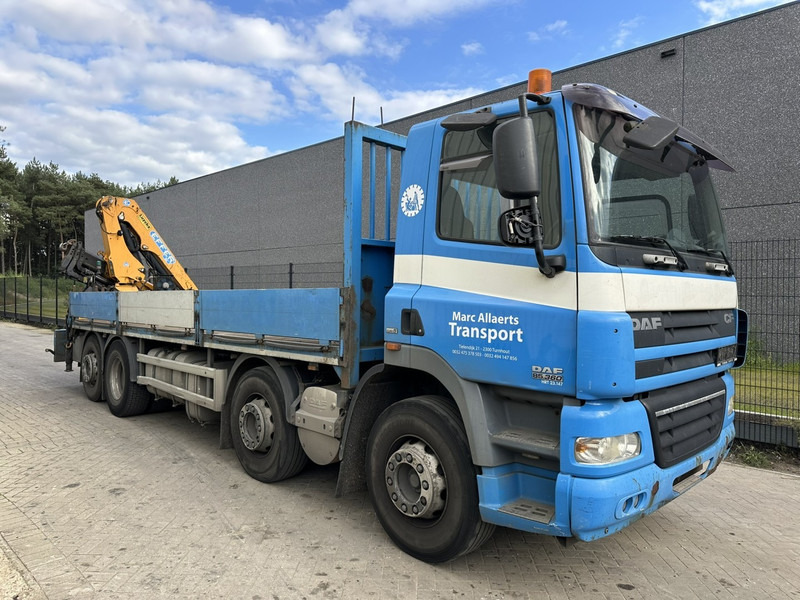DAF CF 85.360 8x2 PLATFORM + CRANE EFFER 165-3S - MANUAL GEARBOX ZF - EURO 5 - BE TRUCK - Камион с кран: снимка 1 DAF CF 85.360 8x2 PLATFORM + CRANE EFFER 165-3S - MANUAL GEARBOX ZF - EURO 5 - BE TRUCK - Камион с кран: снимка 1