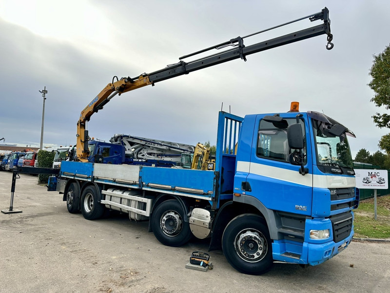 DAF CF 85.360 8x2 PRITSCHE 7m35 + KRAN EFFER 165-3S + RADIO - MANUAL GEARBOX ZF - EURO 5 - BE TRUCK - Бордови камион, Камион с кран: снимка 2 DAF CF 85.360 8x2 PRITSCHE 7m35 + KRAN EFFER 165-3S + RADIO - MANUAL GEARBOX ZF - EURO 5 - BE TRUCK - Бордови камион, Камион с кран: снимка 2
