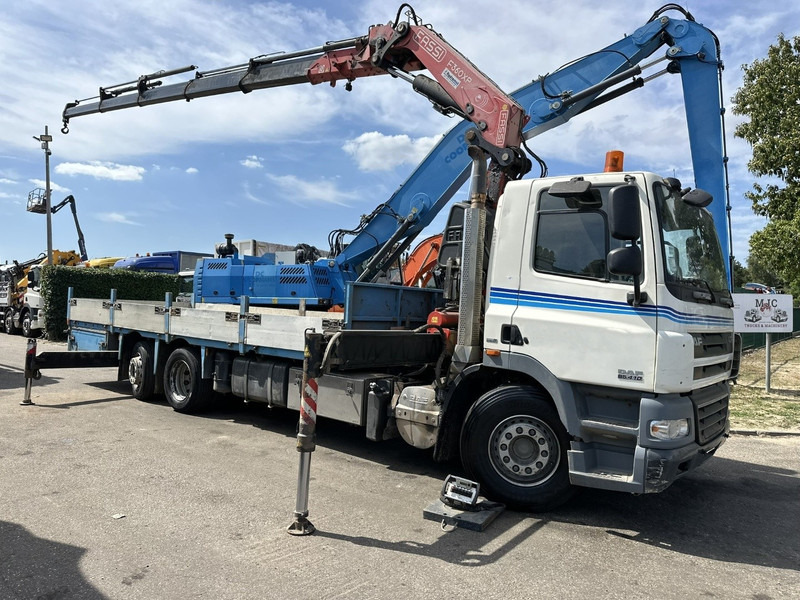 DAF CF 85.410 6X2 + KRAN FASSI F360XP 5x - RETARDER - EURO 5 - LIFT + STEERING AXLE - PLATFORM 7m45 - TUV 05/2026 - Бордови камион, Камион с кран: снимка 2 DAF CF 85.410 6X2 + KRAN FASSI F360XP 5x - RETARDER - EURO 5 - LIFT + STEERING AXLE - PLATFORM 7m45 - TUV 05/2026 - Бордови камион, Камион с кран: снимка 2