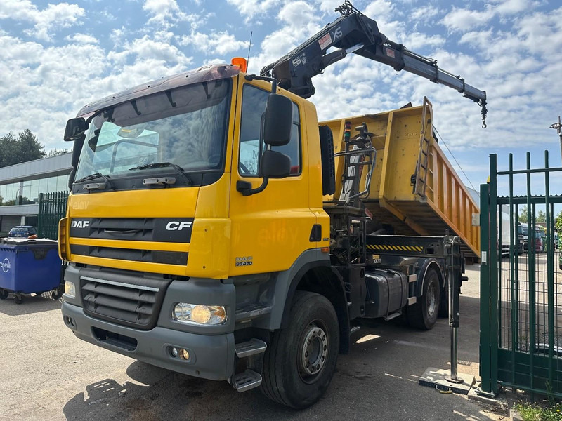 DAF CF 85.410 6X4 21T HOOKLIFT + CRANE HIAB 166-3 HIPRO + ROTATOR - 5/6F - RETARDER - TÜV 10/2025 - EURO 5 - BE TRUCK - Мултилифт с кука камион, Камион с кран: снимка 4 DAF CF 85.410 6X4 21T HOOKLIFT + CRANE HIAB 166-3 HIPRO + ROTATOR - 5/6F - RETARDER - TÜV 10/2025 - EURO 5 - BE TRUCK - Мултилифт с кука камион, Камион с кран: снимка 4