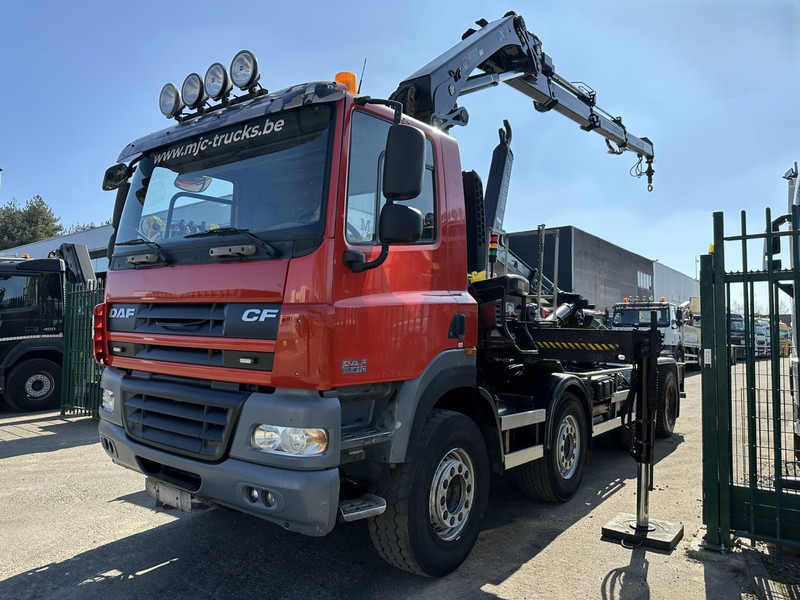 DAF CF 85.410 8x4 HOOKLIFT + CRANE HIAB 244 EP-3 HIDUO - Radio - Rotator - RETARDER - EURO 4 - BIG AXLES HUB REDUCTION - Мултилифт с кука камион, Камион с кран: снимка 5 DAF CF 85.410 8x4 HOOKLIFT + CRANE HIAB 244 EP-3 HIDUO - Radio - Rotator - RETARDER - EURO 4 - BIG AXLES HUB REDUCTION - Мултилифт с кука камион, Камион с кран: снимка 5