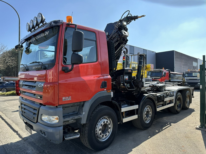 DAF CF 85.410 8x4 HOOKLIFT + CRANE HIAB 244 EP-3 HIDUO - Radio - Rotator - RETARDER - EURO 4 - BIG AXLES HUB REDUCTION - Мултилифт с кука камион, Камион с кран: снимка 4 DAF CF 85.410 8x4 HOOKLIFT + CRANE HIAB 244 EP-3 HIDUO - Radio - Rotator - RETARDER - EURO 4 - BIG AXLES HUB REDUCTION - Мултилифт с кука камион, Камион с кран: снимка 4