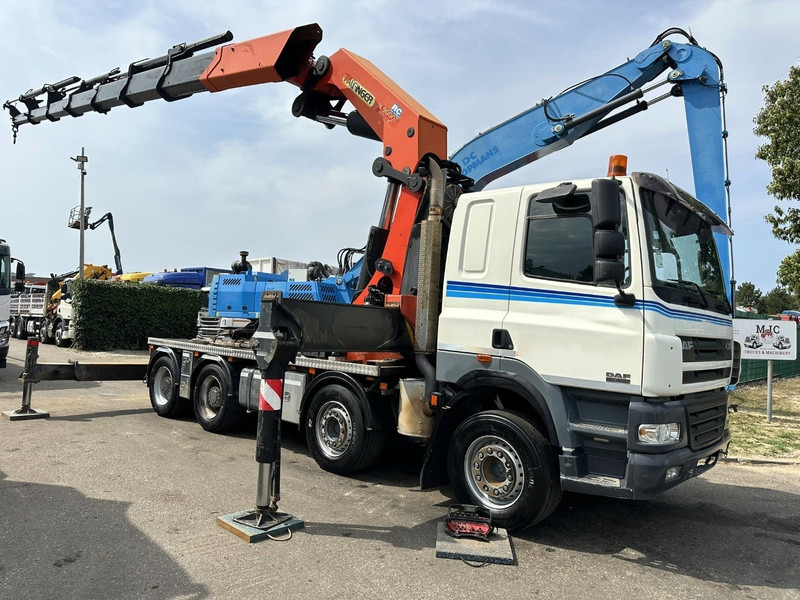 DAF CF 85.480 8x4 + CRANE PALFINGER PK90002 F (7x) - MANUAL ZF - RETARDER - BIG AXLES / HUB REDUCTION - STEEL SPRING - Камион с кран: снимка 1 DAF CF 85.480 8x4 + CRANE PALFINGER PK90002 F (7x) - MANUAL ZF - RETARDER - BIG AXLES / HUB REDUCTION - STEEL SPRING - Камион с кран: снимка 1