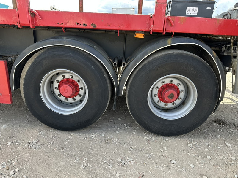 Бордово полуремарке/ Платформа Kwb 2-AXLES PLATFORM + CRANE + HIAB 377 E-4 HIPRO + JIB 100X-3 + RADIO + ROTATOR - SAF axles - AIR SUSPENISION - BELGIAN REG.: снимка 8