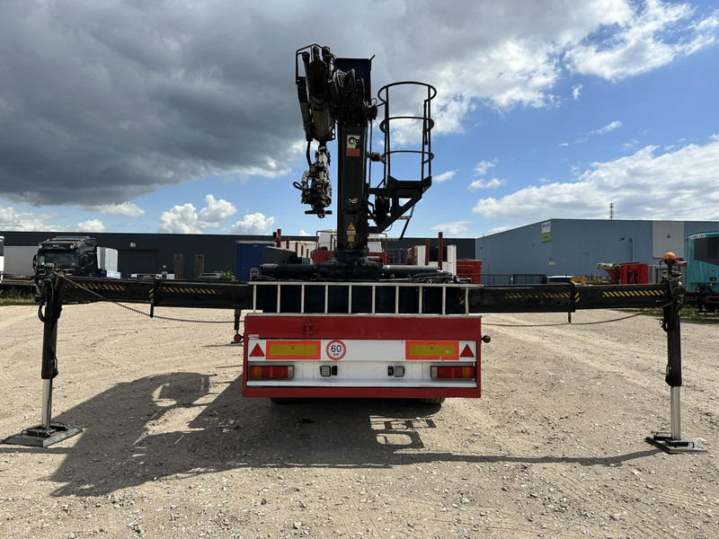 Бордово полуремарке/ Платформа Kwb 2-AXLES PLATFORM + CRANE + HIAB 377 E-4 HIPRO + JIB 100X-3 + RADIO + ROTATOR - SAF axles - AIR SUSPENISION - BELGIAN REG.: снимка 10