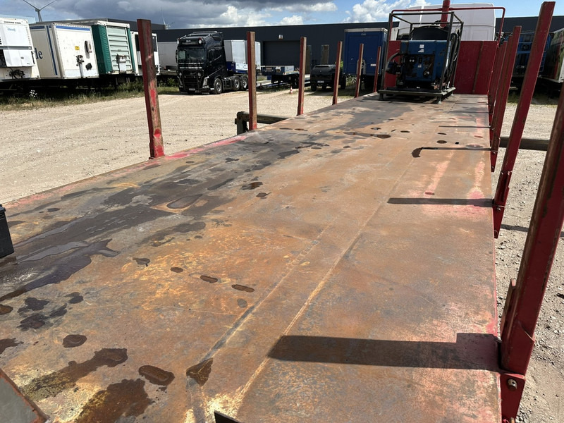 Бордово полуремарке/ Платформа Kwb 2-AXLES PLATFORM + CRANE + HIAB 377 E-4 HIPRO + JIB 100X-3 + RADIO + ROTATOR - SAF axles - AIR SUSPENISION - BELGIAN REG.: снимка 15