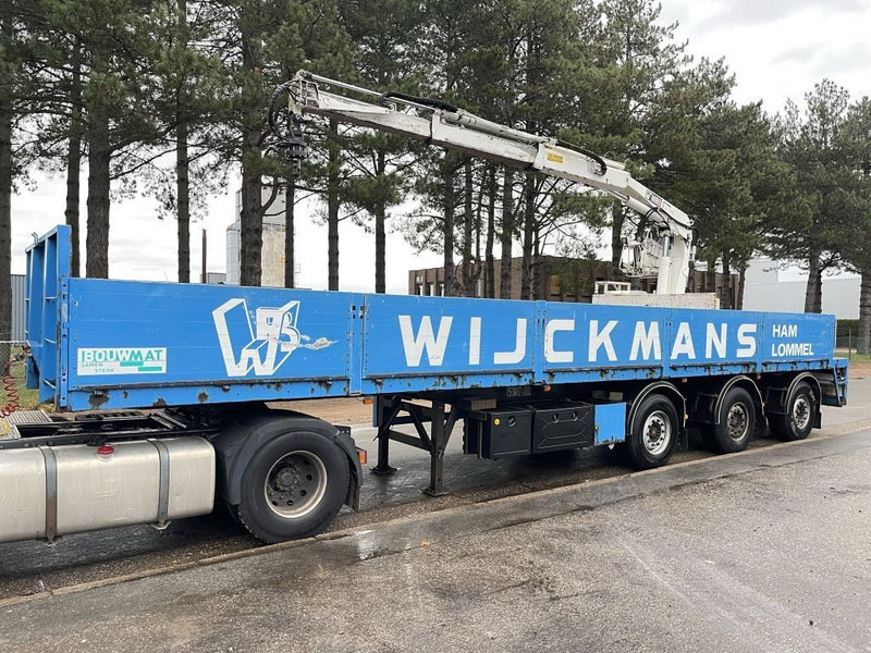 Kwb STEENOPLEGGER KRAAN HIAB R130-F2 - 2x EXT + ROTATOR - 2x STUURASSEN - SCHIJFREMMEN - SAF ASSEN - Бордово полуремарке/ Платформа: снимка 1 Kwb STEENOPLEGGER KRAAN HIAB R130-F2 - 2x EXT + ROTATOR - 2x STUURASSEN - SCHIJFREMMEN - SAF ASSEN - Бордово полуремарке/ Платформа: снимка 1