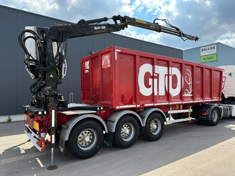 LAG 3-AXLES ALU BOX + CRANE JONSORED 1090 DT-CORTO + CABIN - 2x EXTENDABLE - 5/6 F - BELGIAN PAPERS - Бордово полуремарке/ Платформа: снимка 2 LAG 3-AXLES ALU BOX + CRANE JONSORED 1090 DT-CORTO + CABIN - 2x EXTENDABLE - 5/6 F - BELGIAN PAPERS - Бордово полуремарке/ Платформа: снимка 2