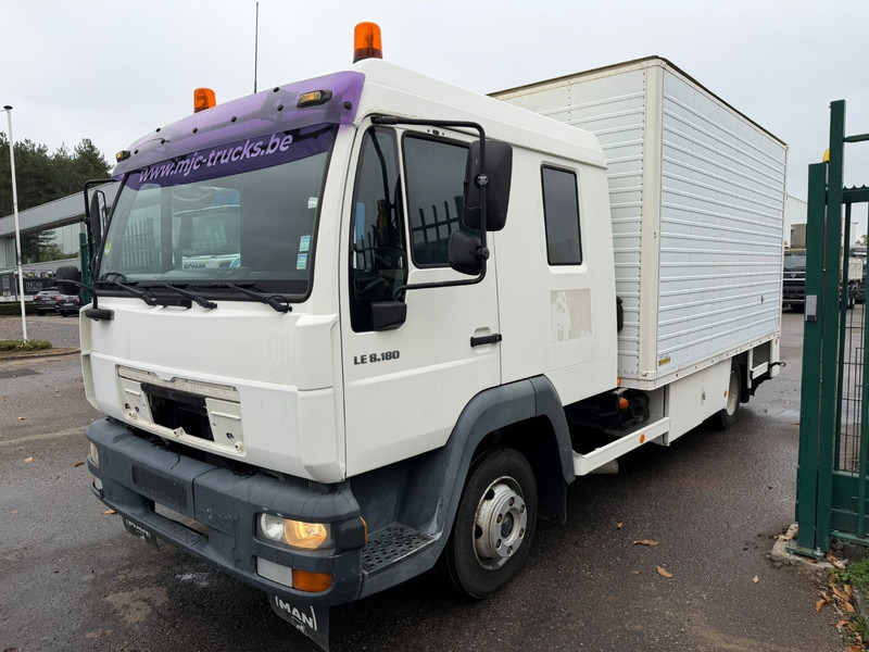 MAN LE 8.180 CLOSED BOX / KOFFER - DOKA - MANUAL GEARBOX - *248.000km* - STEEL SPRING / BLATT / LAMES - BE TRUCK - Камион фургон: снимка 3 MAN LE 8.180 CLOSED BOX / KOFFER - DOKA - MANUAL GEARBOX - *248.000km* - STEEL SPRING / BLATT / LAMES - BE TRUCK - Камион фургон: снимка 3