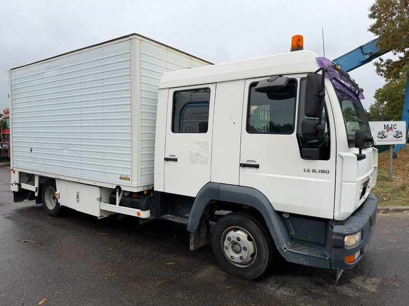 MAN LE 8.180 CLOSED BOX / KOFFER - DOKA - MANUAL GEARBOX - *248.000km* - STEEL SPRING / BLATT / LAMES - BE TRUCK - Камион фургон: снимка 1 MAN LE 8.180 CLOSED BOX / KOFFER - DOKA - MANUAL GEARBOX - *248.000km* - STEEL SPRING / BLATT / LAMES - BE TRUCK - Камион фургон: снимка 1