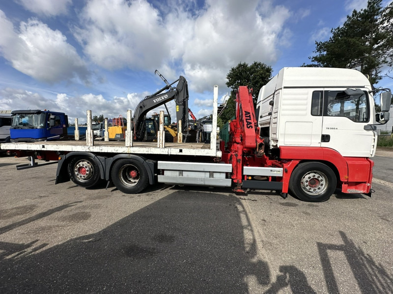 MAN TG 360 A 6x2 + KRAN ATLAS 100.1 A3 - PLATFORM 5m80 - E3 - LIFT-AXLE - FULL AIR SUSPENSION - ZF AS TRONIC - BE TRUCK - Бордови камион, Камион с кран: снимка 4 MAN TG 360 A 6x2 + KRAN ATLAS 100.1 A3 - PLATFORM 5m80 - E3 - LIFT-AXLE - FULL AIR SUSPENSION - ZF AS TRONIC - BE TRUCK - Бордови камион, Камион с кран: снимка 4