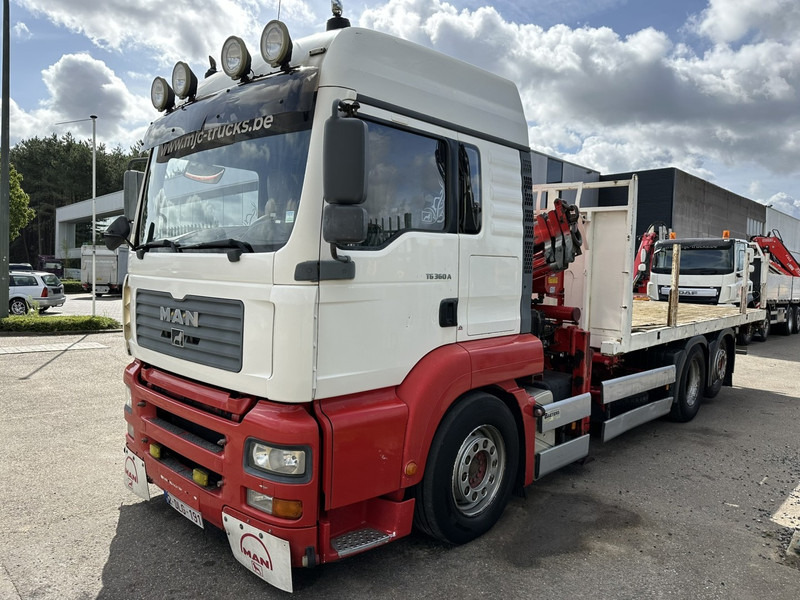 MAN TG 360 A 6x2 + KRAN ATLAS 100.1 A3 - PLATFORM 5m80 - E3 - LIFT-AXLE - FULL AIR SUSPENSION - ZF AS TRONIC - BE TRUCK - Бордови камион, Камион с кран: снимка 3 MAN TG 360 A 6x2 + KRAN ATLAS 100.1 A3 - PLATFORM 5m80 - E3 - LIFT-AXLE - FULL AIR SUSPENSION - ZF AS TRONIC - BE TRUCK - Бордови камион, Камион с кран: снимка 3