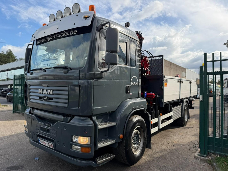 MAN TGA 18.350 4x2 TIPPER + CRANE HMF 1110 K2 + ROTATOR - STEEL SPRING / BLATT / BALLESTAS / LAMES - BE TRUCK - Самосвал камион, Камион с кран: снимка 4 MAN TGA 18.350 4x2 TIPPER + CRANE HMF 1110 K2 + ROTATOR - STEEL SPRING / BLATT / BALLESTAS / LAMES - BE TRUCK - Самосвал камион, Камион с кран: снимка 4