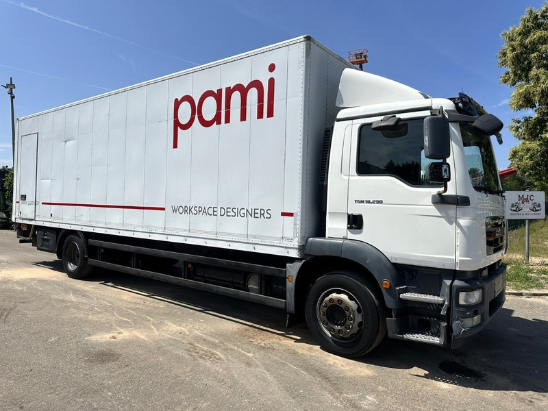 MAN TGM 18.290 CLOSED BOX 8m80 x 2m48 x 2m48 - EURO 5 - AIR SUSP - A/C - TAILLIFT 2000kg - BELGIAN TRUCK - Камион фургон: снимка 1 MAN TGM 18.290 CLOSED BOX 8m80 x 2m48 x 2m48 - EURO 5 - AIR SUSP - A/C - TAILLIFT 2000kg - BELGIAN TRUCK - Камион фургон: снимка 1