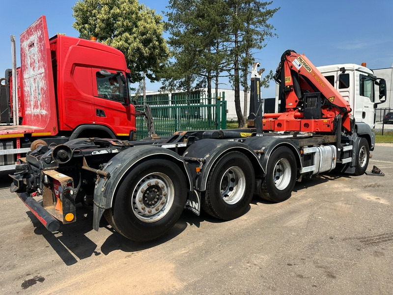Мултилифт с кука камион, Камион с кран MAN TGS 35.400 8x4 TRIDEM HOOKLIFT T22 + CRANE PALFINGER PK 18001 EH + RADIO - EURO 5 - LIFT/STEERING AXLE - BE TRUCK: снимка 6