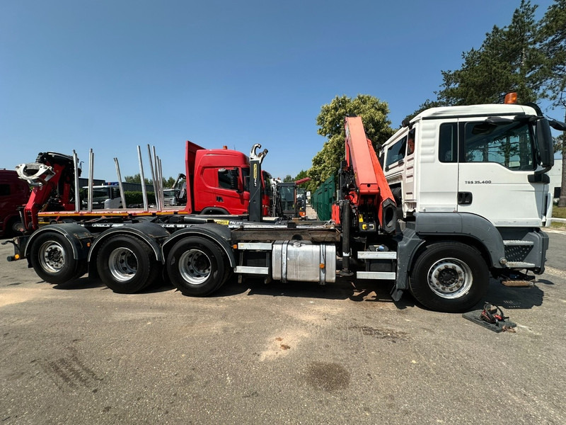 Мултилифт с кука камион, Камион с кран MAN TGS 35.400 8x4 TRIDEM HOOKLIFT T22 + CRANE PALFINGER PK 18001 EH + RADIO - EURO 5 - LIFT/STEERING AXLE - BE TRUCK: снимка 17