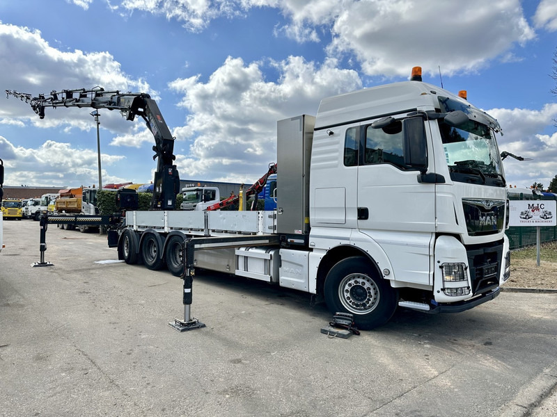 MAN TGX 35.420 8x4-4 TRIDEM + CRANE (26m!) HIAB X-HIPRO 408 E-5 + JIB 100X-5 - PLATFORM 6m40 - *306.245km* - BE TRUCK - Камион с кран: снимка 1 MAN TGX 35.420 8x4-4 TRIDEM + CRANE (26m!) HIAB X-HIPRO 408 E-5 + JIB 100X-5 - PLATFORM 6m40 - *306.245km* - BE TRUCK - Камион с кран: снимка 1