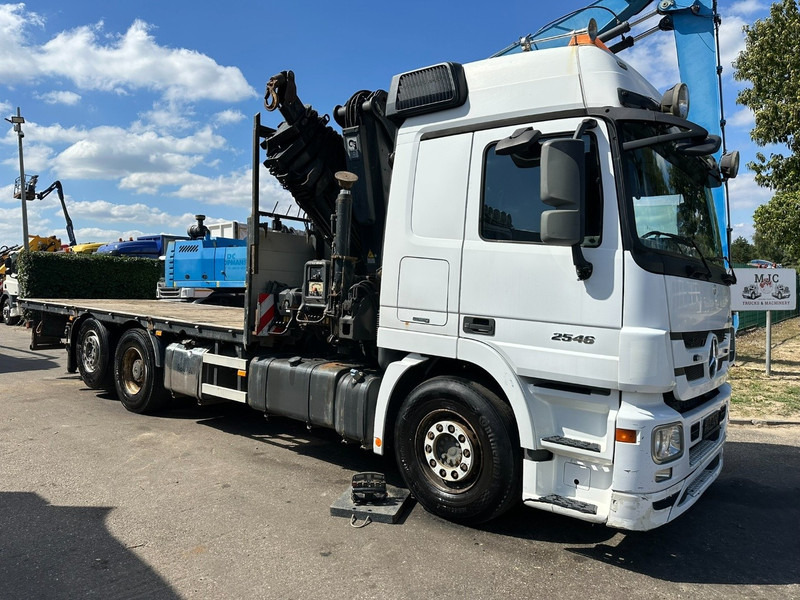 Mercedes-Benz ACTROS 2546 6x2 PRITSCHE + KRAN HIAB 422 EP-6 HIPRO - *415.000km* - PLATFORM 6m50 - LIFT AXLE - MP 3 - EURO 5 - BELGIAN PAPERS - Бордови камион, Камион с кран: снимка 1 Mercedes-Benz ACTROS 2546 6x2 PRITSCHE + KRAN HIAB 422 EP-6 HIPRO - *415.000km* - PLATFORM 6m50 - LIFT AXLE - MP 3 - EURO 5 - BELGIAN PAPERS - Бордови камион, Камион с кран: снимка 1
