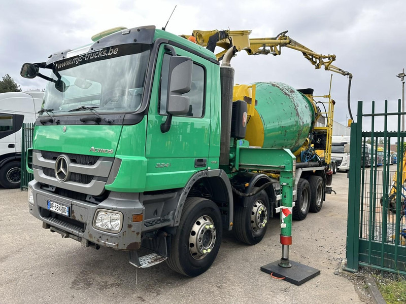 Mercedes-Benz ACTROS 3241 8x4 PUMI PM M 21-3 (21m) Putzmeister - *238.000km* / 1586H - EPS - BLADVERING / NAAFREDUCTIE - Бетоновоз: снимка 4 Mercedes-Benz ACTROS 3241 8x4 PUMI PM M 21-3 (21m) Putzmeister - *238.000km* / 1586H - EPS - BLADVERING / NAAFREDUCTIE - Бетоновоз: снимка 4