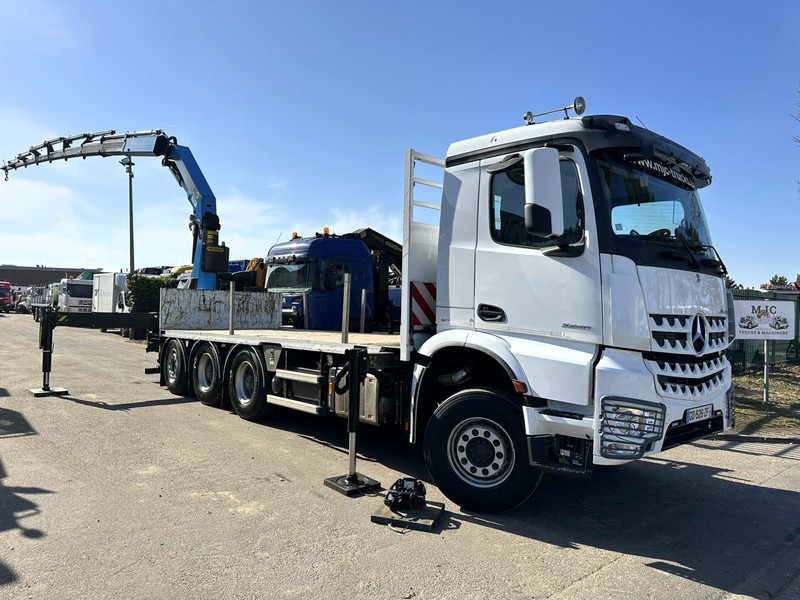 Mercedes-Benz AROCS 3246 8x4 TRIDEM + CRANE (25m!) PALFINGER PK 34002 G SH (8x) - *102.000km* - LIFT + STEERING AXLE - PLATFORM 6m65 + TWISTLOCKS - Бордови камион, Камион с кран: снимка 2 Mercedes-Benz AROCS 3246 8x4 TRIDEM + CRANE (25m!) PALFINGER PK 34002 G SH (8x) - *102.000km* - LIFT + STEERING AXLE - PLATFORM 6m65 + TWISTLOCKS - Бордови камион, Камион с кран: снимка 2