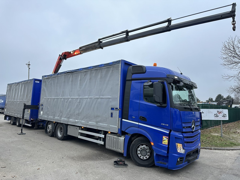 Mercedes-Benz Actros 2645 6x2 105m³ JUMBO + RETARDER + CRANE PALFINGER PK 19.001 SLD (4x) + RADIO - *FULL AIR* - FRIGO - EURO 6 - SAF AXLES - BELGIAN TRUCK - Камион с кран: снимка 1 Mercedes-Benz Actros 2645 6x2 105m³ JUMBO + RETARDER + CRANE PALFINGER PK 19.001 SLD (4x) + RADIO - *FULL AIR* - FRIGO - EURO 6 - SAF AXLES - BELGIAN TRUCK - Камион с кран: снимка 1
