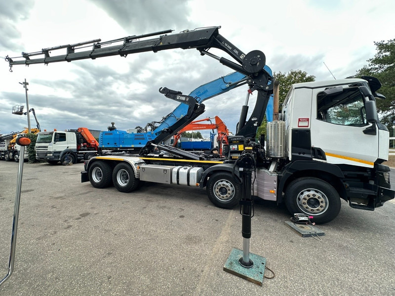 Renault C460 8x4 + (19m!) KRAN HIAB 288 E-6 HIDUO - RADIO - 5/6 F - STEEL SPRING / HUB REDUCTION - BE TRUCK - Мултилифт с кука камион, Камион с кран: снимка 4 Renault C460 8x4 + (19m!) KRAN HIAB 288 E-6 HIDUO - RADIO - 5/6 F - STEEL SPRING / HUB REDUCTION - BE TRUCK - Мултилифт с кука камион, Камион с кран: снимка 4