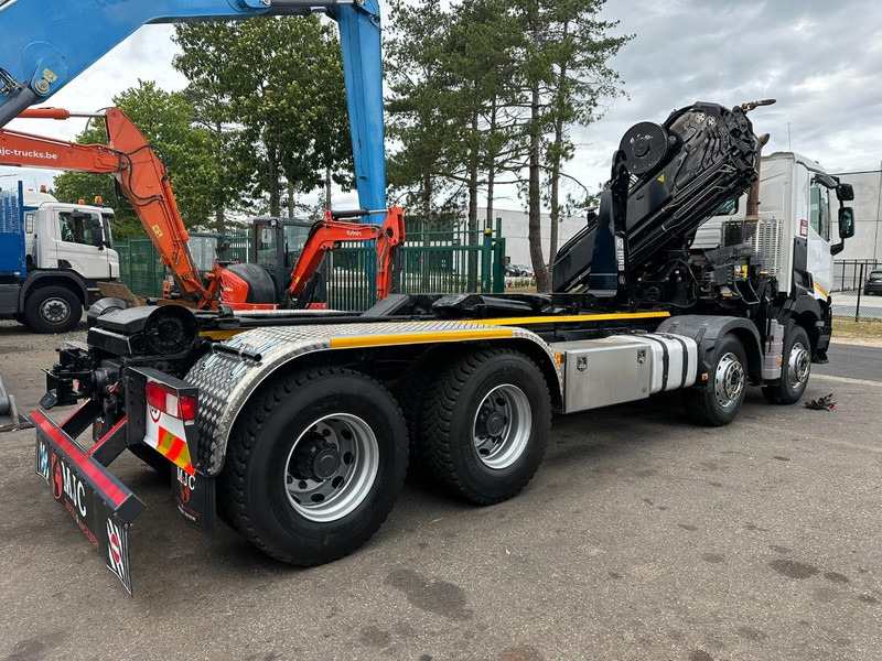 Renault C460 8x4 HOOKLIFT + (19m!) CRANE HIAB 288 E-6 HIDUO - RADIO - 5/6 F - STEEL SPRING / HUB REDUCTION - BE TRUCK - Мултилифт с кука камион, Камион с кран: снимка 5 Renault C460 8x4 HOOKLIFT + (19m!) CRANE HIAB 288 E-6 HIDUO - RADIO - 5/6 F - STEEL SPRING / HUB REDUCTION - BE TRUCK - Мултилифт с кука камион, Камион с кран: снимка 5
