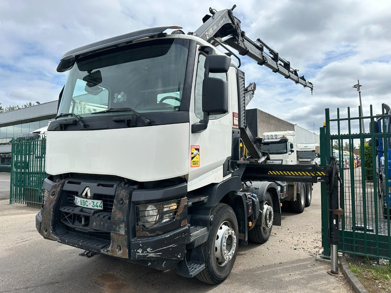 Renault C460 8x4 HOOKLIFT + CRANE HIAB 288 E-6 HIDUO - RADIO - 5/6 F - STEEL SPRING / HUB REDUCTION - Мултилифт с кука камион, Камион с кран: снимка 3 Renault C460 8x4 HOOKLIFT + CRANE HIAB 288 E-6 HIDUO - RADIO - 5/6 F - STEEL SPRING / HUB REDUCTION - Мултилифт с кука камион, Камион с кран: снимка 3