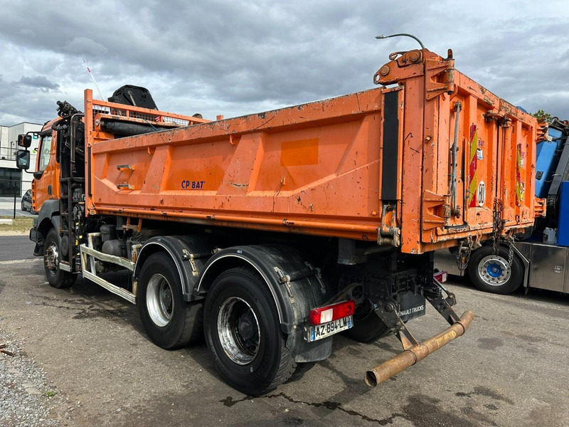 Самосвал камион, Камион с кран Renault KERAX 380 DXI 6x4 TIPPER + CRANE HIAB 144 B-3 - RADIO - *246.000km* - RETARDER - BORDMATIC - EURO 5: снимка 7