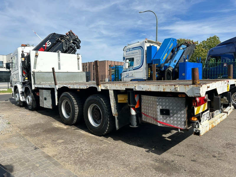 Scania 114C-380 8x4 + CRANE HIAB 700 E-5 - PLATFORM 6m80 + TWISTLOCKS - MANUAL - RETARDER - STEEL SPRING / BIG AXLE HUB REDUCTION - AP ACHSEN - Камион с кран: снимка 4 Scania 114C-380 8x4 + CRANE HIAB 700 E-5 - PLATFORM 6m80 + TWISTLOCKS - MANUAL - RETARDER - STEEL SPRING / BIG AXLE HUB REDUCTION - AP ACHSEN - Камион с кран: снимка 4