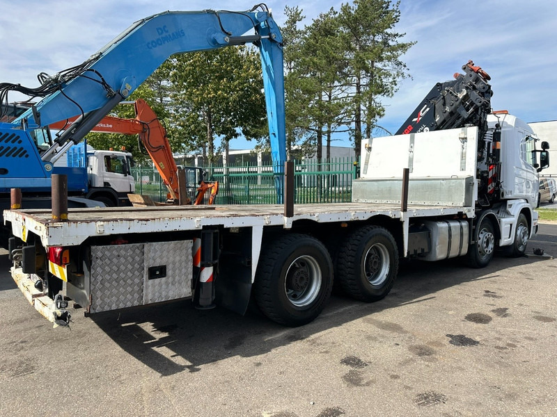 Scania 114C-380 8x4 + CRANE HIAB 700 E-5 - PLATFORM 6m80 + TWISTLOCKS - MANUAL - RETARDER - STEEL SPRING / BIG AXLE HUB REDUCTION - AP ACHSEN - Камион с кран: снимка 5 Scania 114C-380 8x4 + CRANE HIAB 700 E-5 - PLATFORM 6m80 + TWISTLOCKS - MANUAL - RETARDER - STEEL SPRING / BIG AXLE HUB REDUCTION - AP ACHSEN - Камион с кран: снимка 5