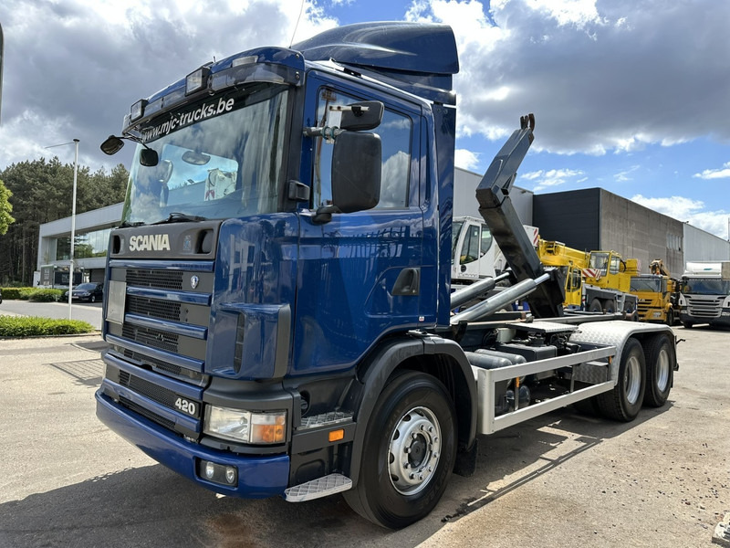 Scania 124L-420 6x2 HOOKLIFT VDL 20T - STEEL SPRING / BALLESTAS / BLATT - MANUAL - MECHANICAL PUMP - 10 TIRES DOUBLE WHEELS - Мултилифт с кука камион: снимка 3 Scania 124L-420 6x2 HOOKLIFT VDL 20T - STEEL SPRING / BALLESTAS / BLATT - MANUAL - MECHANICAL PUMP - 10 TIRES DOUBLE WHEELS - Мултилифт с кука камион: снимка 3