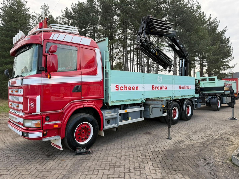 Scania 164L-480 V8 6x4 + CRANE HIAB 350-4 + JIB 90-4 - *TOP CONDITION* - ROTATOR - RADIO - RETARDER - STEEL SPRING / HUB REDUCTION - BE TRUCK - Камион с кран: снимка 3 Scania 164L-480 V8 6x4 + CRANE HIAB 350-4 + JIB 90-4 - *TOP CONDITION* - ROTATOR - RADIO - RETARDER - STEEL SPRING / HUB REDUCTION - BE TRUCK - Камион с кран: снимка 3