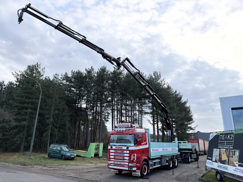 Scania 164L-480 V8 6x4 + CRANE HIAB 350-4 + JIB 90-4 - *TOP CONDITION* - ROTATOR - RADIO - RETARDER - STEEL SPRING / HUB REDUCTION - BE TRUCK - Камион с кран: снимка 4 Scania 164L-480 V8 6x4 + CRANE HIAB 350-4 + JIB 90-4 - *TOP CONDITION* - ROTATOR - RADIO - RETARDER - STEEL SPRING / HUB REDUCTION - BE TRUCK - Камион с кран: снимка 4