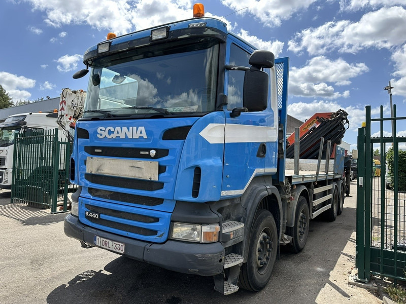 Scania G440 8x4 + (25m!) CRANE PALFINGER PK78002 SH G 8x + WINCH - PLATFORM 6m25 - MANUAL - HUB REDUCTION - STEEL SPRING - EURO 5 - BE TRUCK - Камион с кран: снимка 4 Scania G440 8x4 + (25m!) CRANE PALFINGER PK78002 SH G 8x + WINCH - PLATFORM 6m25 - MANUAL - HUB REDUCTION - STEEL SPRING - EURO 5 - BE TRUCK - Камион с кран: снимка 4
